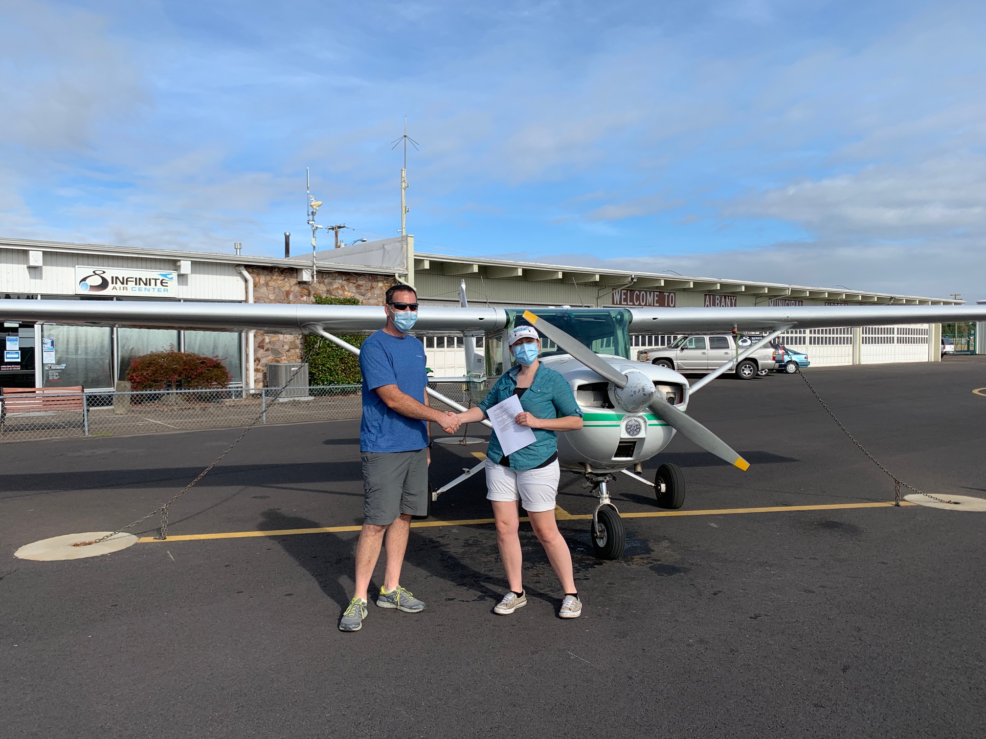 Private Pilot:  Jessica with DPE