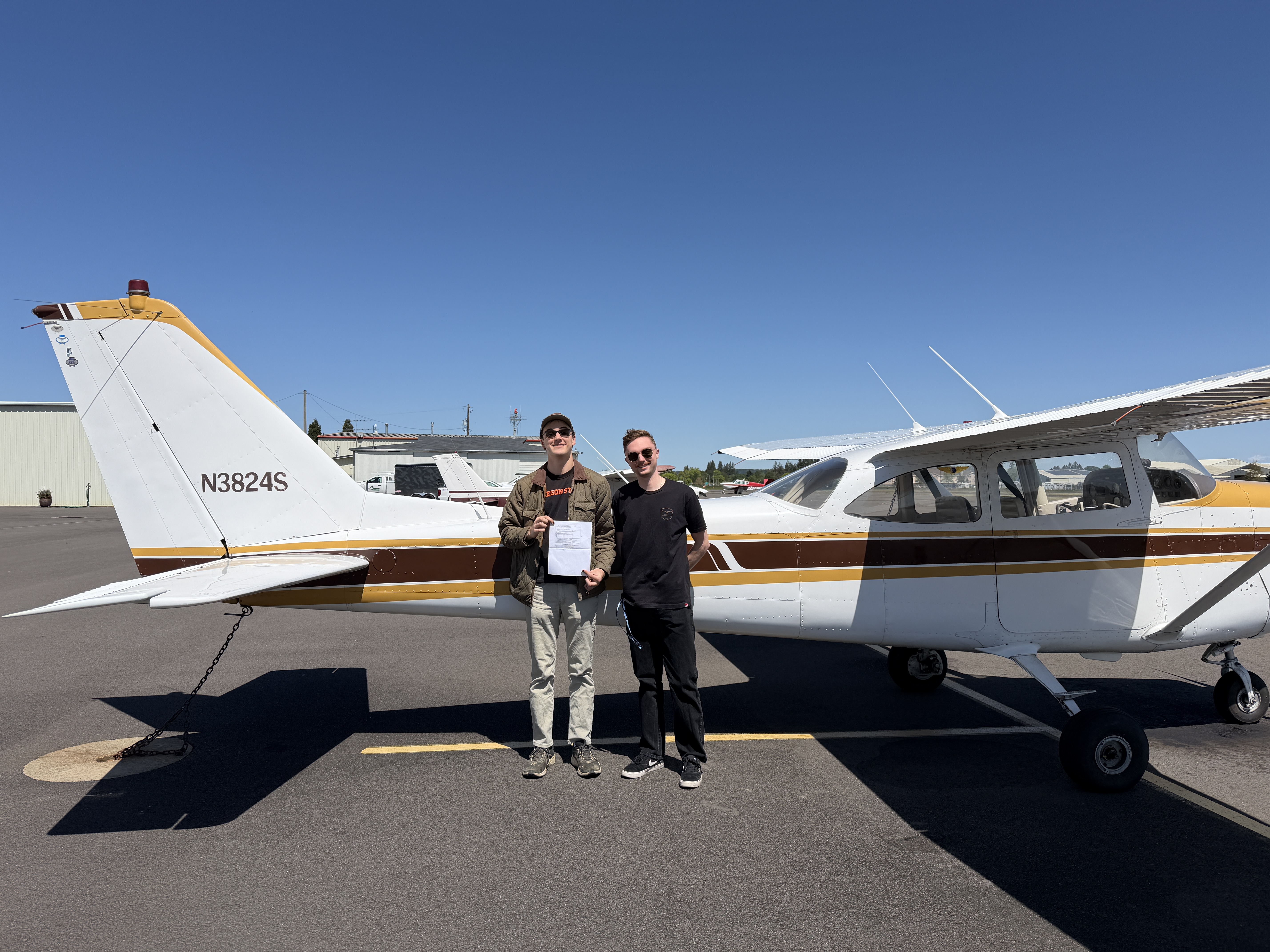 Private Pilot:  Alan and CFI Taylor