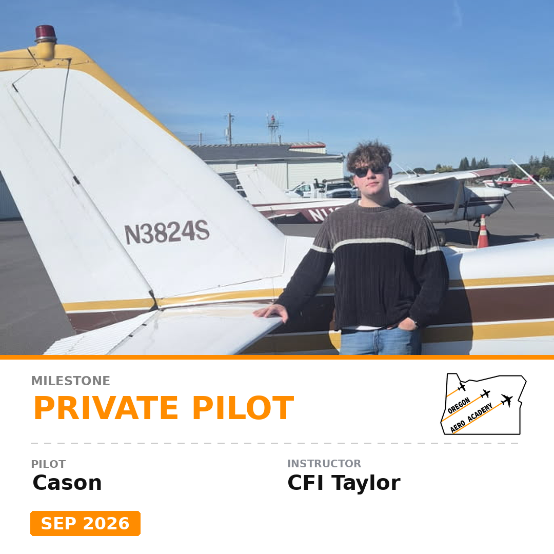 Cason - Private Pilot | CFI Taylor